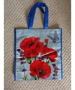 Flowered and Butterfly Designed Blue &amp; Red Tote Bag (#3620) - €10,41 EUR