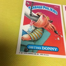 Vintage 1987 SERIES 8 TOPPS GPK 333a Ortho Donny &amp; 333b Ruth Canal MINT - $12.95