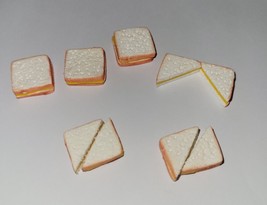 Dollhouse Cheese Sandwich Set Cut Sandwiches Cheese Whole Sandwich - $8.00