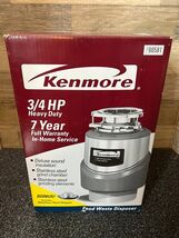 Kenmore 3/4 HP Heavy Duty Garbage Disposal Model 60581 - NOS - $179.99
