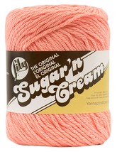 Spinrite Lily Sugar&#39;n Cream Yarn, Solids - Tea Ros - £13.56 GBP