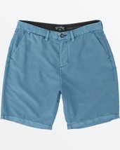 New With Tags Billabong New Order Overdye Men&#39;s Size 34 Blue Hybrid Chino Shorts - £38.93 GBP