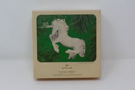Hallmark 1983 Hand-Painted Fine Porcelain Unicorn Ornament - £11.95 GBP