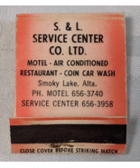 SHELL SERVICE CENTER MOTEL GAS STATION ADVERTISING MATCHBOOK COVER VINTA... - $17.81 CAD