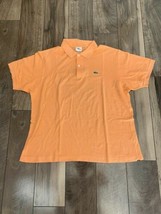 Lacoste Men&#39;s Short Sleeve Polo Shirt Size 6 Orange Free Shipping - £18.69 GBP