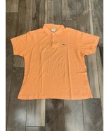 Lacoste Men&#39;s Short Sleeve Polo Shirt Size 6 Orange Free Shipping - £18.88 GBP