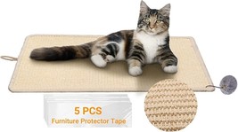Cat Scratcher Mat + 5 PCS Cat Scratch Deterrent Tape, 23.6&quot; * 15.7&quot; - £17.83 GBP
