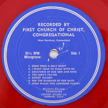 First Church Of Christ Congregational - Western Electric Recording Red Vinyl LP - $3.54