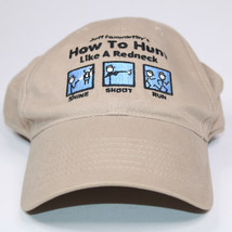 Jeff Foxworthy Redneck Baseball Hat Strapback Light Brown Tan How To Hun... - $261.25 MXN