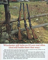 ORIGINAL Vintage 1963 Winchester 22 Rifles Foldout Brochure Booklet - $19.79