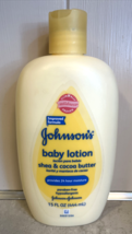 Johnson&#39;s Baby Lotion Shea &amp; Cocoa Butter 15 Fl Oz Yellow Bottle Discont... - £18.84 GBP