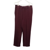 Rae Mode Butter Soft Pintuck Pants P6344PL Womens Size 1XL Burgundy NEW - $41.16