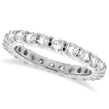 2CT Diamond Eternity Ring 14K White Gold - £1,791.36 GBP+