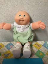 FIRST EDITION Vintage Cabbage Patch Kid Preemie Boy Head Mold #3 Green Eyes - £155.51 GBP