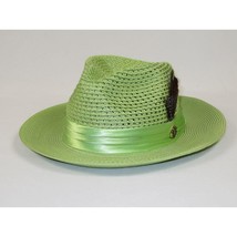 Men's Summer Spring Braid Straw style Hat by BRUNO CAPELO JULIAN JU926 Apple image 2
