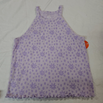 Wonder Nation Girls Halter Top Shirt Size LARGE PLUS Dusky Lavender Floral - $12.59