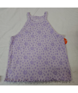 Wonder Nation Girls Halter Top Shirt Size LARGE PLUS Dusky Lavender Floral - $12.59