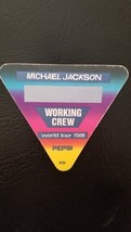 MICHAEL JACKSON WORLD TOUR 1988 ROSEMONT, ILLINOIS ORIGINAL CLOTH BACKST... - £15.18 GBP