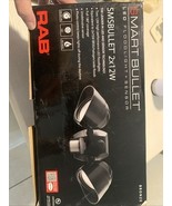 RAB Lighting Smsbullet2X12Na Two Adjustable 12W LED Floodlights Black Ha... - $192.53 CAD