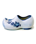 Vintage 1970&#39;s Delft Blue And White Porcelain Dutch Clog Shoe Figurine P... - £11.22 GBP