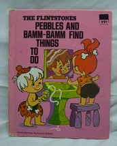 VINTAGE 1976 Wonder Book The Flintstones PEBBLES AND BAMM-BAMM FIND THIN... - $278.39 MXN