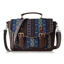 New Women Bags National Handbags Vintage Satchel Bag 2 Colors Bohemian Style Sho - £39.77 GBP