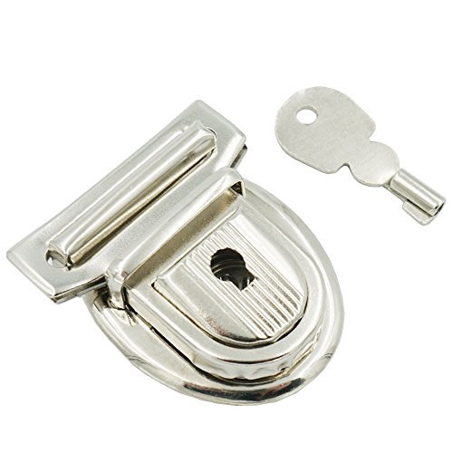 Bluemoona 5 Sets - Closure Catch Lock Tuck Vintage Amiet Key 4 Leather Bag Case