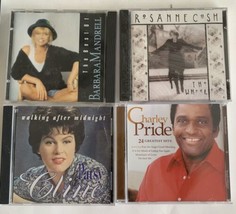 Set of 4 Country Cds - Patsy Cline Barbara Mandrell Charley Pride Roseanne Cash - £23.28 GBP