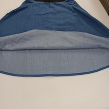 Elastic Waist Women's Blue/Black Pull-On Skirt Pockets Waist 31" image 12