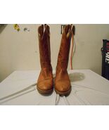 Acme Brown Leather Tall Buckaroo Cowboy Boots Mens 8.5D 8.5 D  4607 USA ... - €57,77 EUR