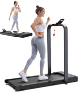 Treadmill, 300 lb Capacity Under Desk Treadmill Walking Pad with Handle ... - $249.00