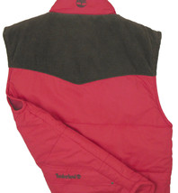 NEW Timberland Eaton Mens Vest!  Red with Corduroy Shoulder Detailing  Poly Fill - £52.39 GBP