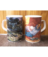 2 Dunoon Mug Coffee Tea Cup Van Gogh Fine Bone China England Artist - €25,60 EUR