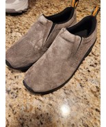 WOMEN JUNGLE MOC GUNSMOKE SLIP-ON SUEDE LEATHER SHOE COMFORTBALE J60788 ... - $106.23 CAD