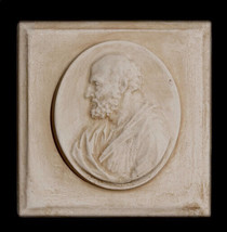 Socrates Ancient Greek Philosopher Bust Sculpture plaque - $19.79