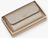 NWB Kate Spade Glimmer Boxed Medium Flap Wristlet Gold Wallet KE447 Gift... - $64.34