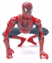 Toy Biz Spider-Man 2003 Spiderman 6&quot; Figure Sam Raimi - Super-Posable - £55.85 GBP