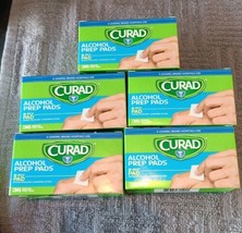 5 Packs Medline Curad Medium 2-Ply Sterile Alcohol Prep Pads 36 ct.(O2) - $19.80