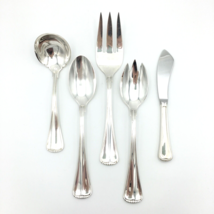TOWLE Hamilton silver-plated serving set - glossy Germany lot of 5 spoons fork - £31.32 GBP