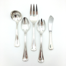 TOWLE Hamilton silver-plated serving set - glossy Germany lot of 5 spoon... - £31.46 GBP