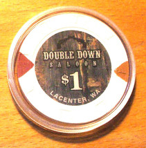 (1) $1. Double Down Saloon Casino Chip - LaCenter, Washington - £6.35 GBP