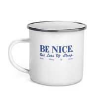 Coffee Mug - Be Nice Get Lots Of Sleep Drink plenty of water Enamel Mug, Positiv - £16.71 GBP