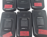 Lot of 6 Samsung Contour SCH-R250 Flip Cell Phones Alltel Locked Wholesa... - $31.46