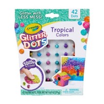Crayola Glitter Dots Kit Tropical Colors Child Unisex Glitter With Less 42 Count - £12.45 GBP