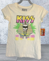 KISS Tour Graphic T-Shirt Rock Band, Girl&#39;s Size 6/6x, New, with tags - £9.43 GBP