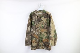 Vintage 90s Streetwear Mens Medium Realtree Camouflage Button Shirt Jack... - £94.58 GBP
