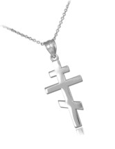 Religious Jewelry by FDJ 925 Sterling Silver Plain Russian - £86.86 GBP