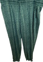 AnyBody Green Print Knit Lounge Pants Size XL, NWOT - $267.07 MXN