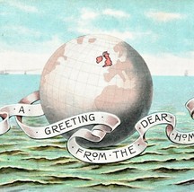 1905 Greeting From Dear HomeLand Postcard National Series Britain GB Posted - £10.38 GBP