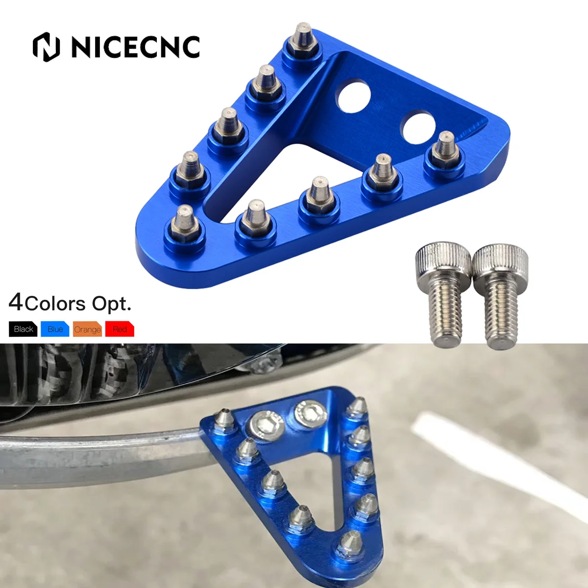 NiceCNC Rear Brake Pedal Tip Plate For Husqvarna FE FEI TX FX TC FC 125 ... - $16.77